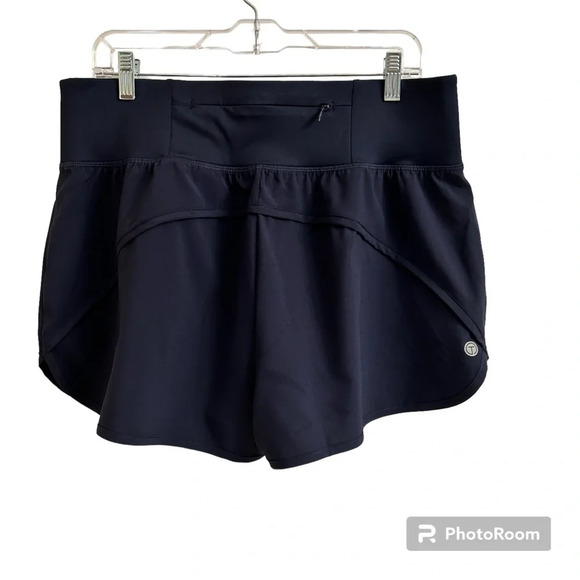 Talbots T By Talbots Active Stretch Woven Shorts Women’s Large In Indigo Blue - Picture 2 of 10